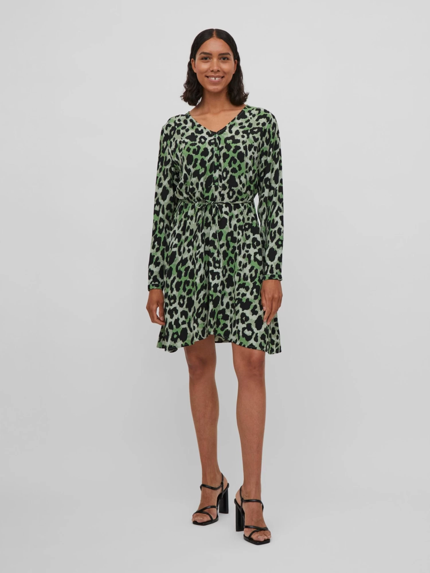 Vila Mini Jurken Jurk Fini Dames Groen / Lichtgroen 5 Vila Mini Jurken Jurk Fini Dames Groen / Lichtgroen - Afbeelding 3