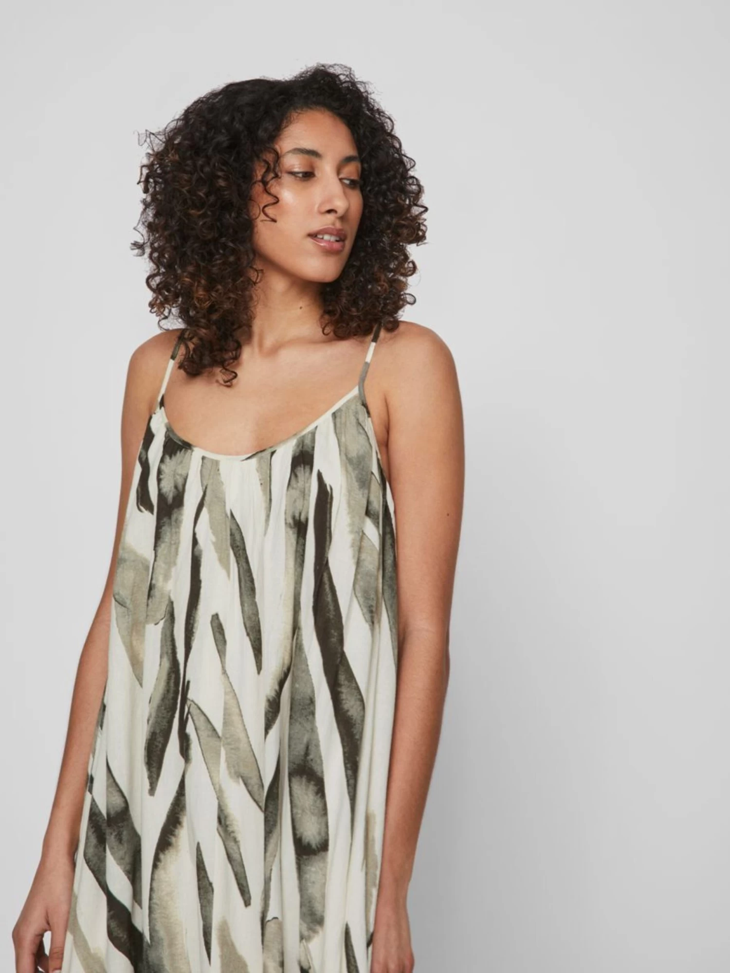 Vila Midi Jurken Jurk Dames Groen Gemêleerd 8 Vila Midi Jurken Jurk Dames Groen Gemêleerd - Afbeelding 6