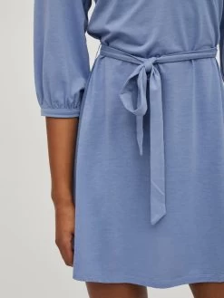 Blousejurken Blousejurk Edena Dames Smoky Blue -Vila 74b98c74d5102625d86ae4e92275b9ad