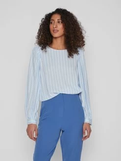 Vila Blouseshirts Blouse Dames Lichtblauw 10 Vila Blouseshirts Blouse Dames Lichtblauw -Vila 74bda3186fdc88fdd722844a88f813f4