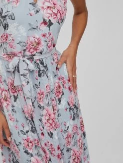 Vila Zomerjurken Zomerjurk JULIETTE Dames Lichtblauw -Vila 74c736f0d6e978f054995be0ec8fbfab