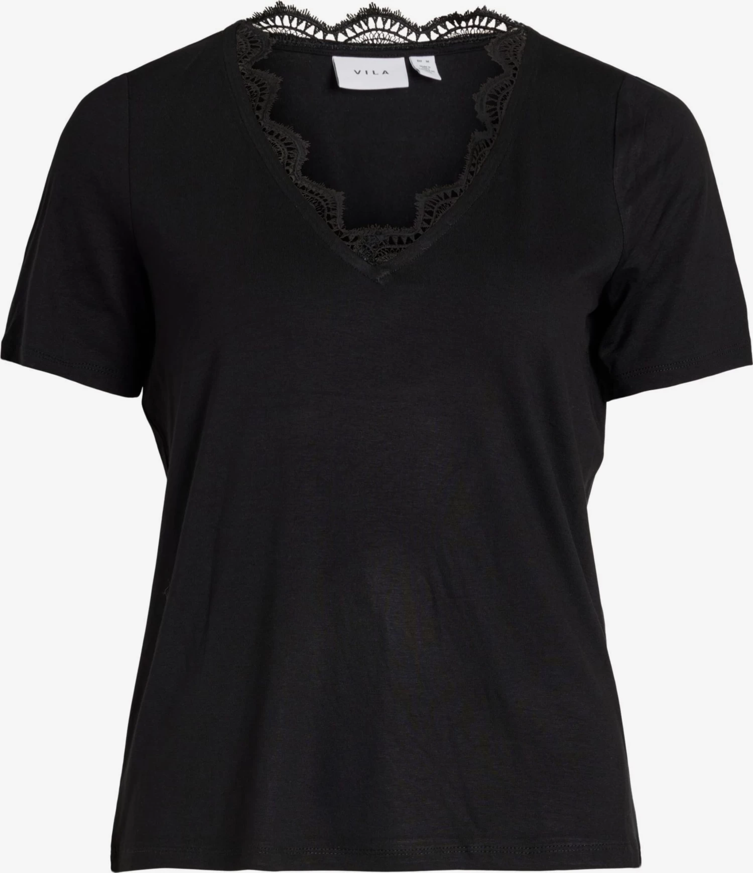 Vila Kanten Blouses Blouse SASSI Dames Zwart 3 Vila Kanten Blouses Blouse SASSI Dames Zwart