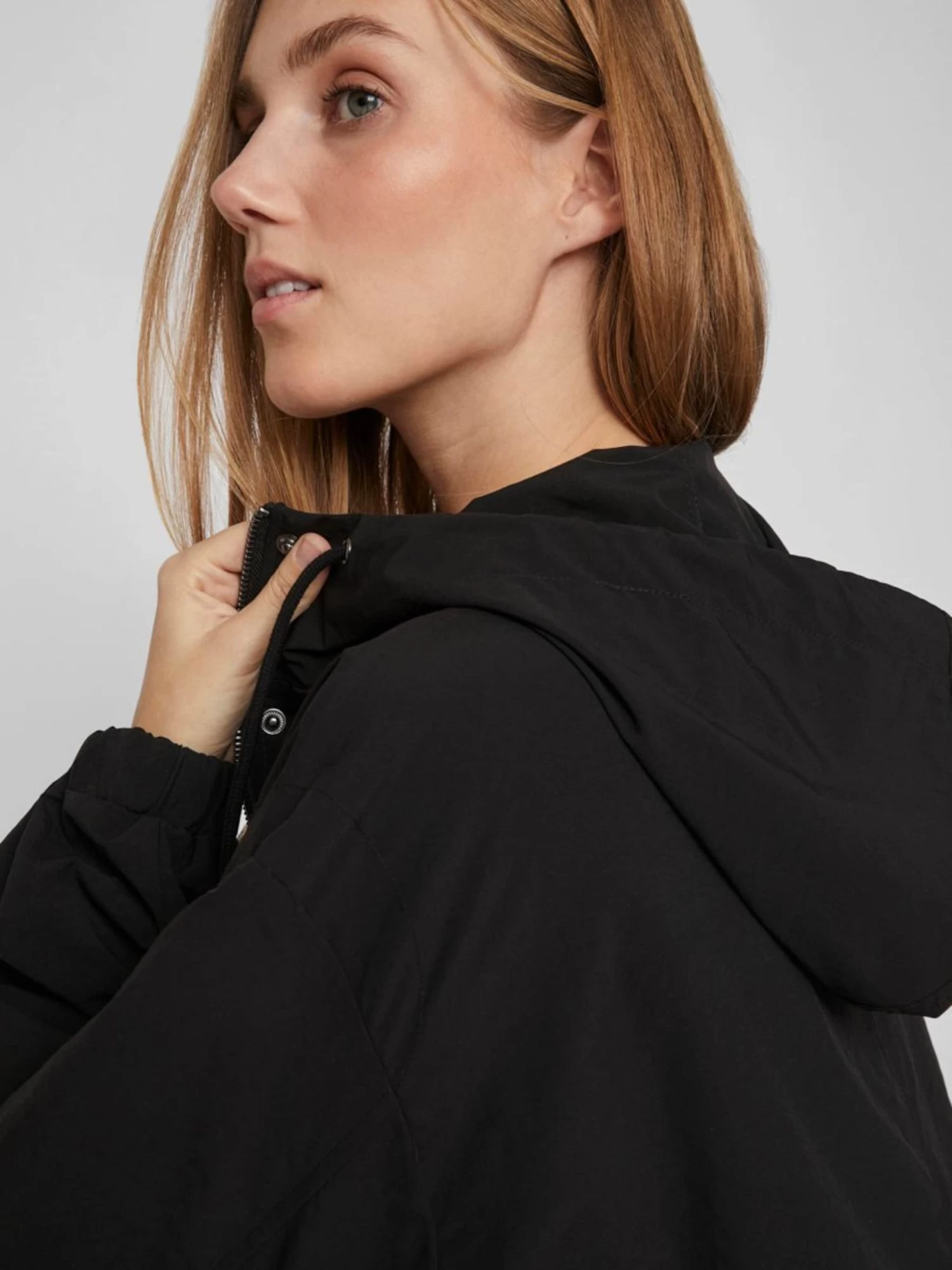 Vila Parkas Tussenparka Dames Zwart 10 Vila Parkas Tussenparka Dames Zwart - Afbeelding 8