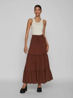 Vila Maxi Rokken Rok Dames Bruin 12 Vila Maxi Rokken Rok Dames Bruin -Vila 758481d132e343db1e3669282b80f499