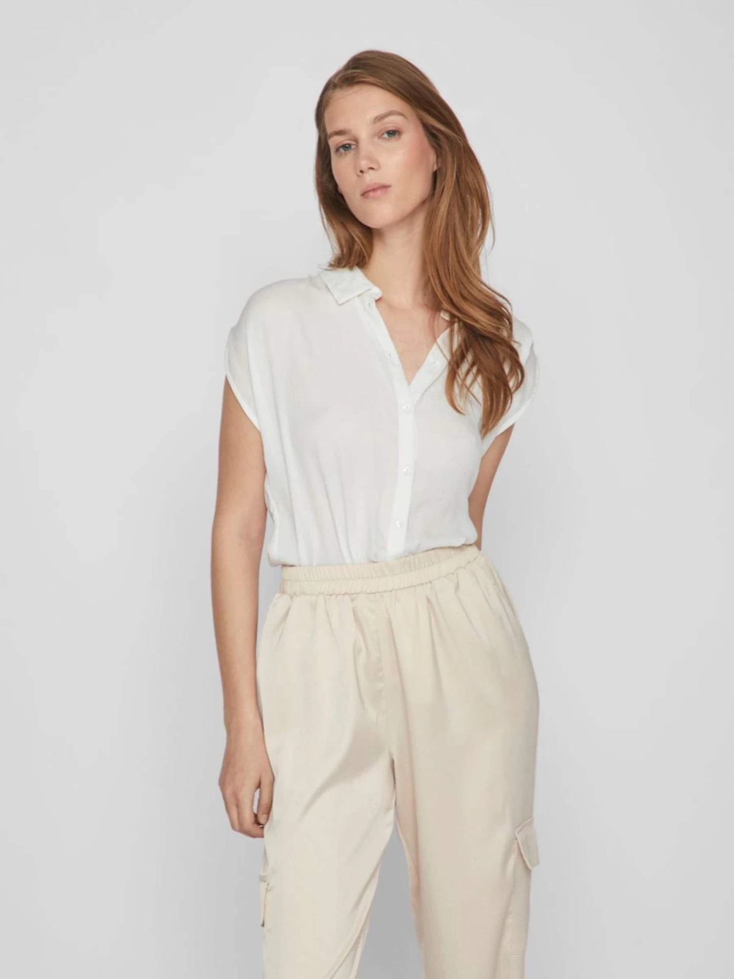 Vila Blouse Tops Blouse Dames Wit 5 Vila Blouse Tops Blouse Dames Wit - Afbeelding 3