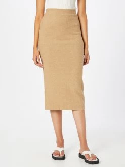 Vila Midi Rokken Rok LANO Dames Camel -Vila 75cb69051ccaab9249aff8a4138ab47a