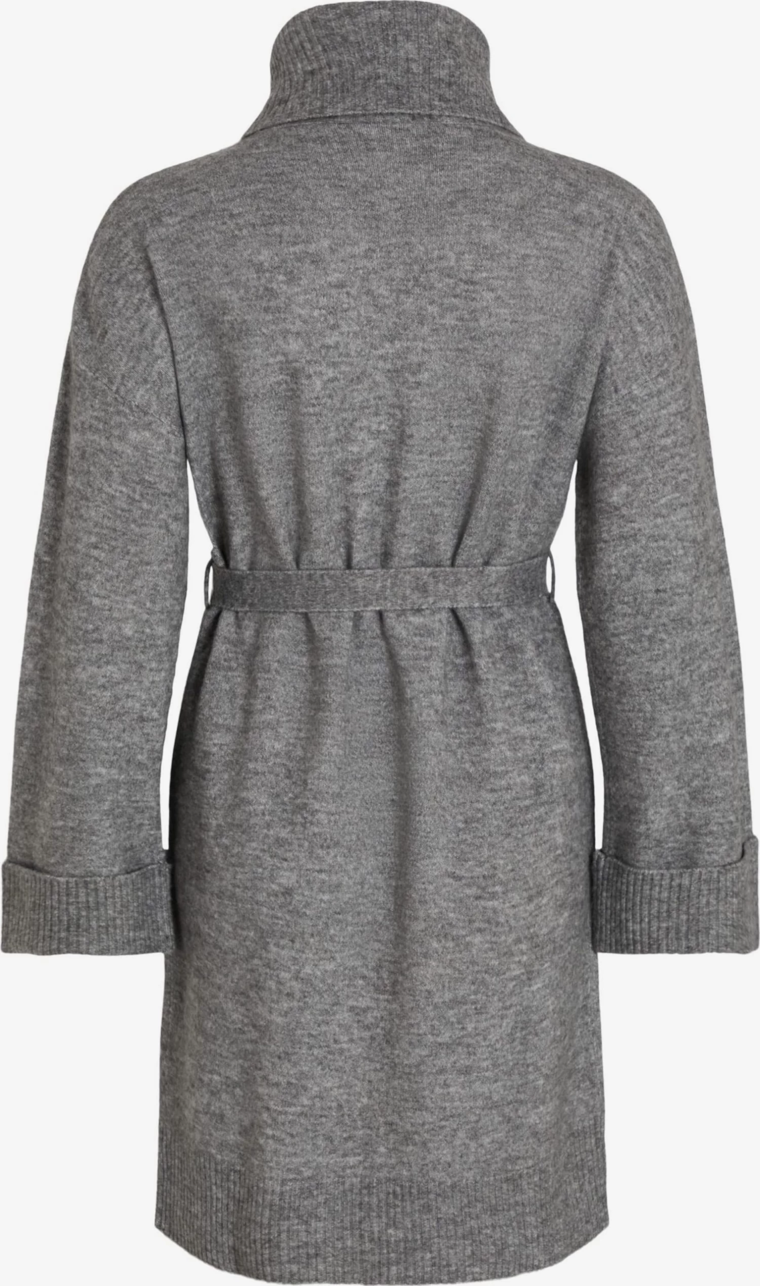 Vila Gebreide Jurken Gebreide Jurk Ella Dames Grijs Gemêleerd 4 Vila Gebreide Jurken Gebreide Jurk Ella Dames Grijs Gemêleerd - Afbeelding 2