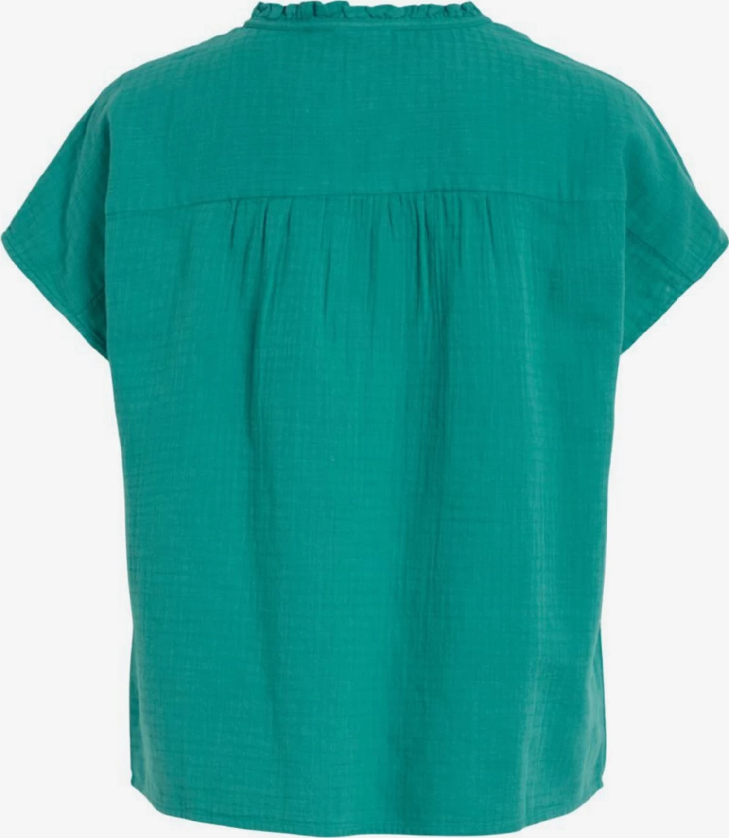 Vila Blouses Met Korte Mouw Blouse Dames Groen 4 Vila Blouses Met Korte Mouw Blouse Dames Groen - Afbeelding 2