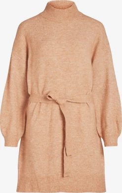 Vila Gebreide Jurken Gebreide Jurk EVAH Dames Karamel