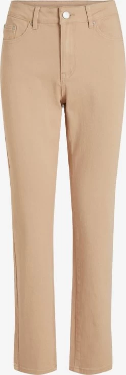 Vila Straight Regular Jeans STRAY Dames Donkerbeige