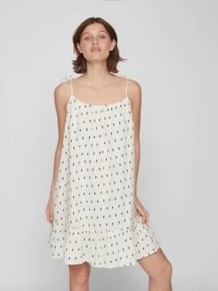 Vila Zomerjurken Zomerjurk Lania Dames Ecru -Vila 77586aa94bfc669cd12409526ce887a8