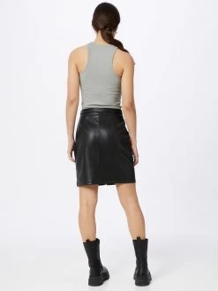 Vila Leren Rokken Rok VIPEN Dames Zwart -Vila 7872dd8c42401b1bbebae0d1f0639ef7