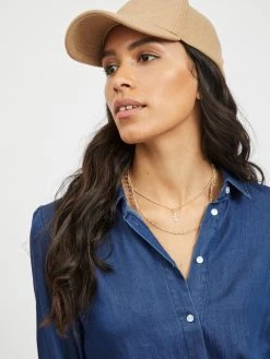 Vila Blousejurken Blousejurk Bista Dames Blauw -Vila 78e9976eb23d5bd8be4b834dbbf1709b