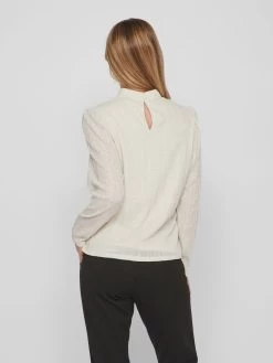 Vila Longsleeves Shirt Dames Wolwit -Vila 7931e65f600912ec15238ba42742beeb