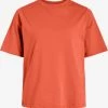 Vila T-shirts Shirt DREAMERS Dames Donkeroranje