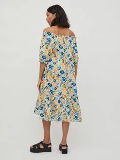 Vila Midi Jurken Jurk Mindy Dames Wit 12 Vila Midi Jurken Jurk Mindy Dames Wit -Vila 7ad599747003bc82cd5f715b74c71b4f