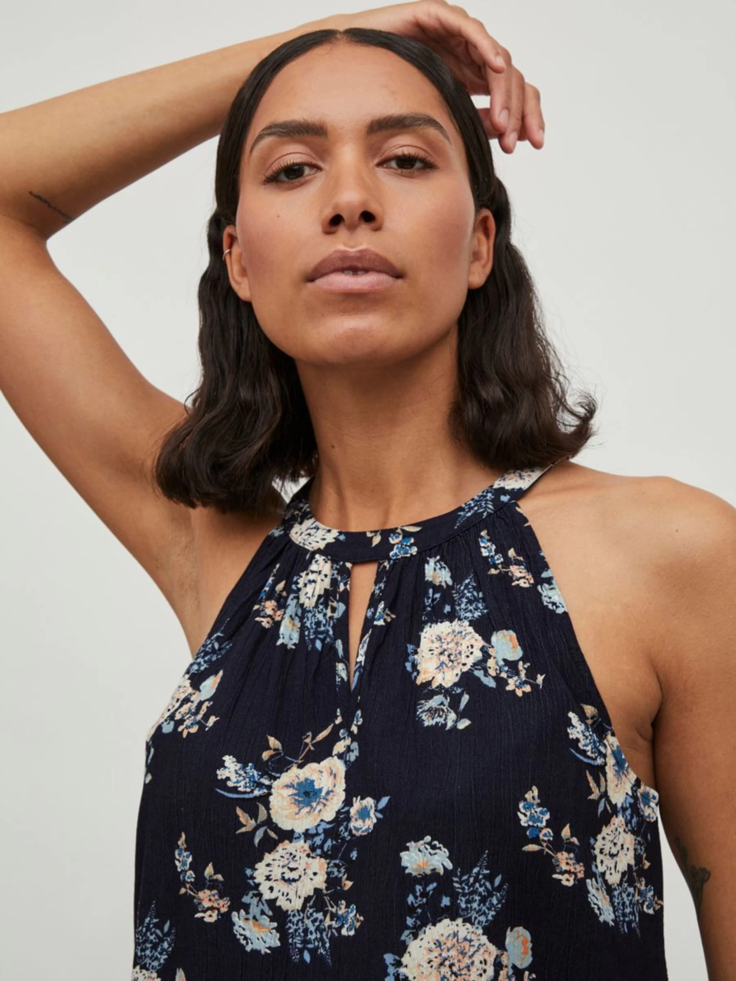 Vila Uitgaanstops Top Dames Marine / Donkerblauw 9 Vila Uitgaanstops Top Dames Marine / Donkerblauw - Afbeelding 7