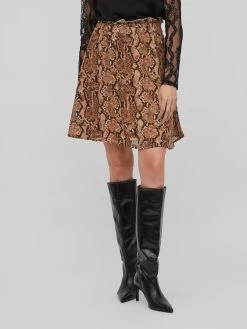 Vila Midi Rokken Rok Adella Dames Bruin / Cognac 10 Vila Midi Rokken Rok Adella Dames Bruin / Cognac -Vila 7c052e2bfc748729e46c475af3e79e05