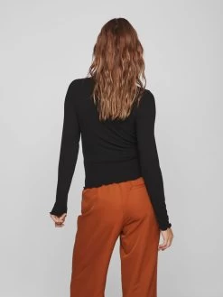 Vila Longsleeves Shirt Dames Zwart -Vila 7c97b54a9f6419abb054950d7db88af6