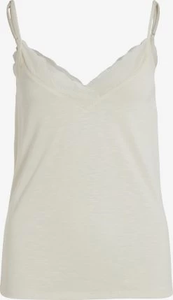 Vila Kanten Tops Top NOEL Dames Beige