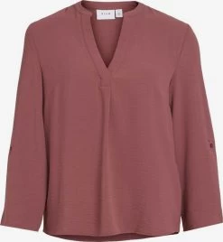 Vila Blouses Met Korte Mouw Blouse Dames Bruin