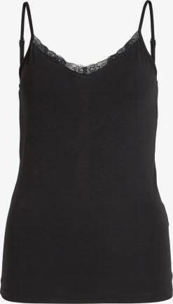 Vila Kanten Tops Top DAISY Dames Zwart