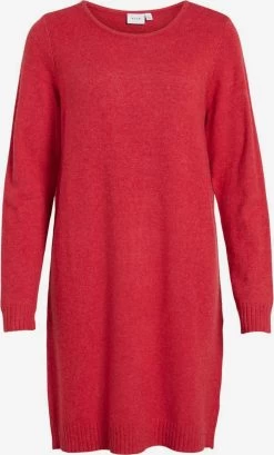 Vila Gebreide Jurken Gebreide Jurk Dames Rood