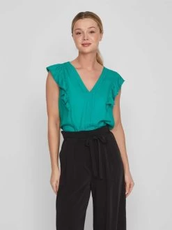 Vila T-shirts Shirt Dames Jade Groen 10 Vila T-shirts Shirt Dames Jade Groen -Vila 7d8961ff0794a0d379094e9d17e36757