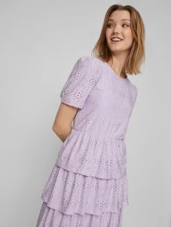 Vila Mini Jurken Jurk Kawa Dames Pastellila -Vila 7e91a52956b88f962c14ea2e96320a27