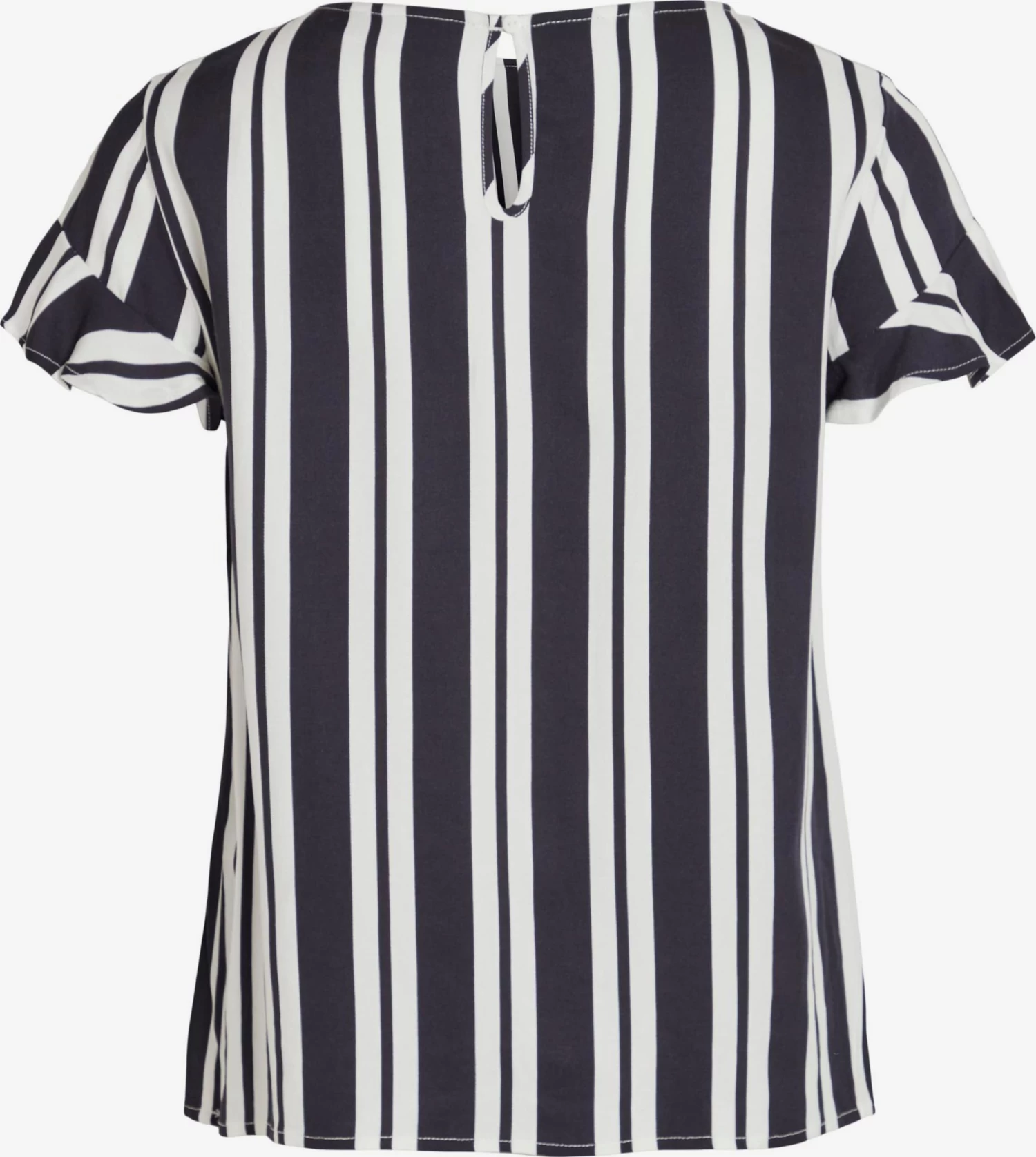 Vila Blouses Met Korte Mouw Blouse Billy Dames Donkerblauw / Wit 4 Vila Blouses Met Korte Mouw Blouse Billy Dames Donkerblauw / Wit - Afbeelding 2