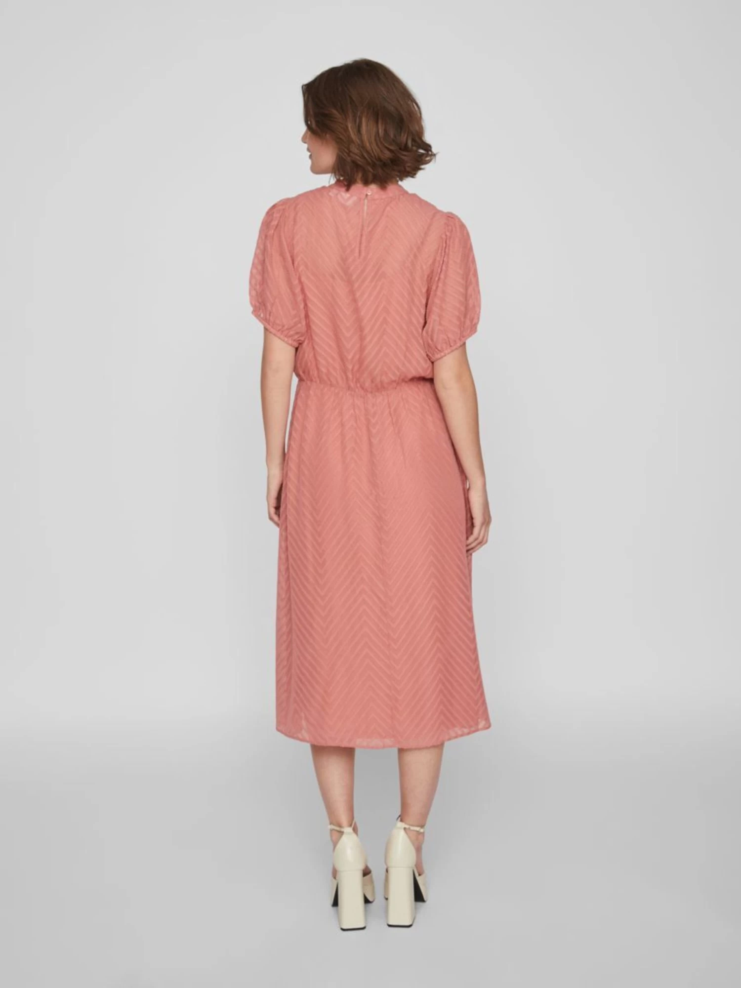 Vila Blousejurken Blousejurk Dames Pink 6 Vila Blousejurken Blousejurk Dames Pink - Afbeelding 4