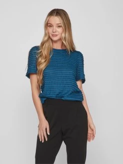 Vila T-shirts Shirt Dames Blauw 9 Vila T-shirts Shirt Dames Blauw -Vila 7f909c6c9dcca113f4a4b8d0e7c4a484