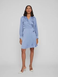 Vila Mini Jurken Jurk RAVENNA Dames Smoky Blue -Vila 8057d179aeecab5b10333ed0b0ef1b4e