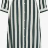 Vila Maxi Jurken Jurk Dames Donkergroen / Wit -Vila 80dcb78e17ac3b8058fc9681772d4250