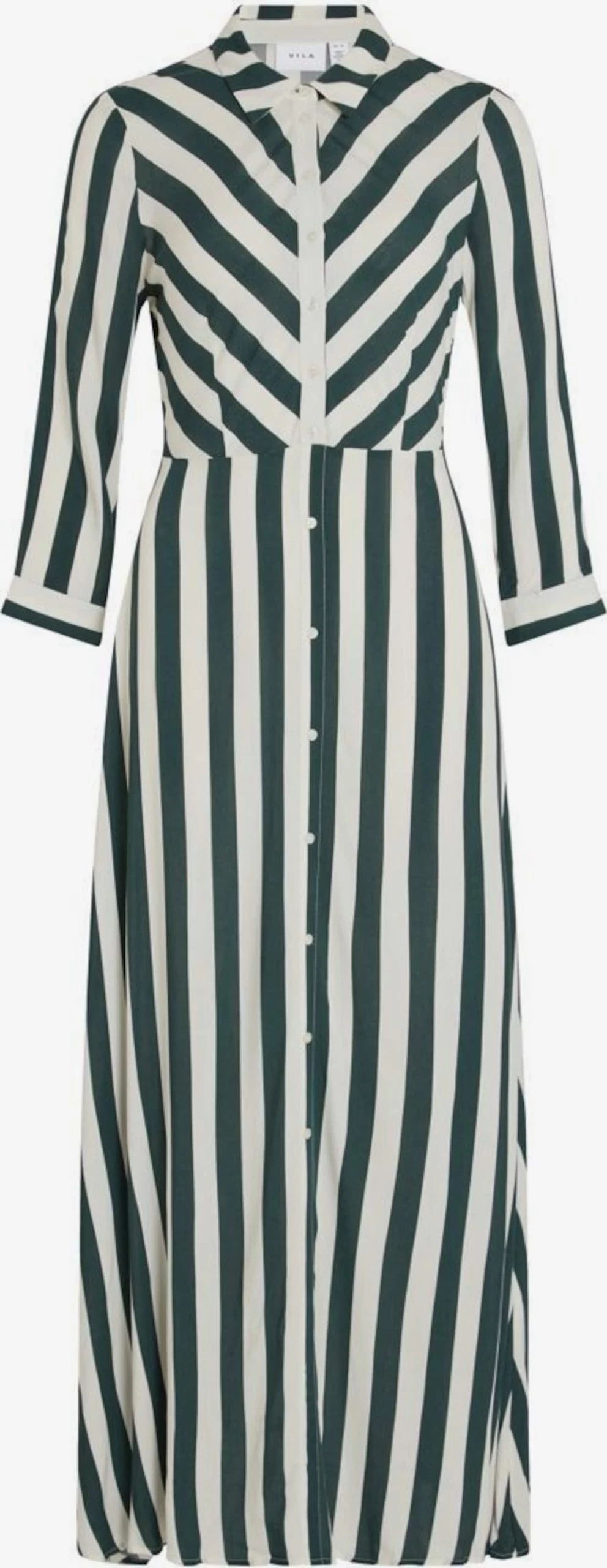 Vila Maxi Jurken Jurk Dames Donkergroen / Wit 3 Vila Maxi Jurken Jurk Dames Donkergroen / Wit