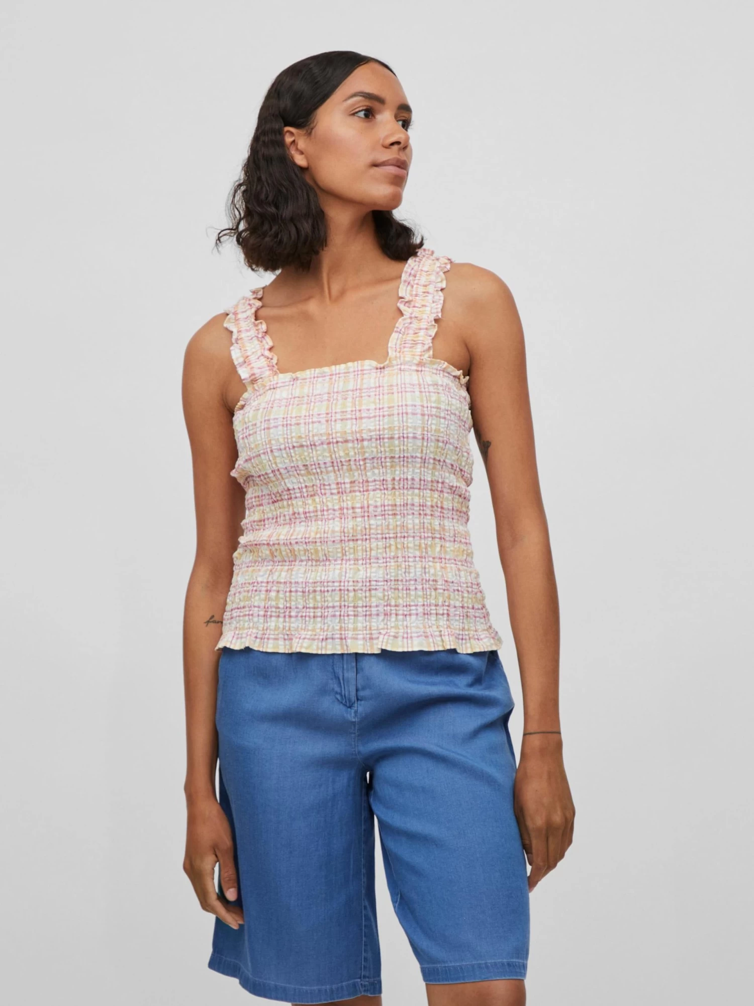 Vila Tanktops Top Conelia Dames Wit 5 Vila Tanktops Top Conelia Dames Wit - Afbeelding 3