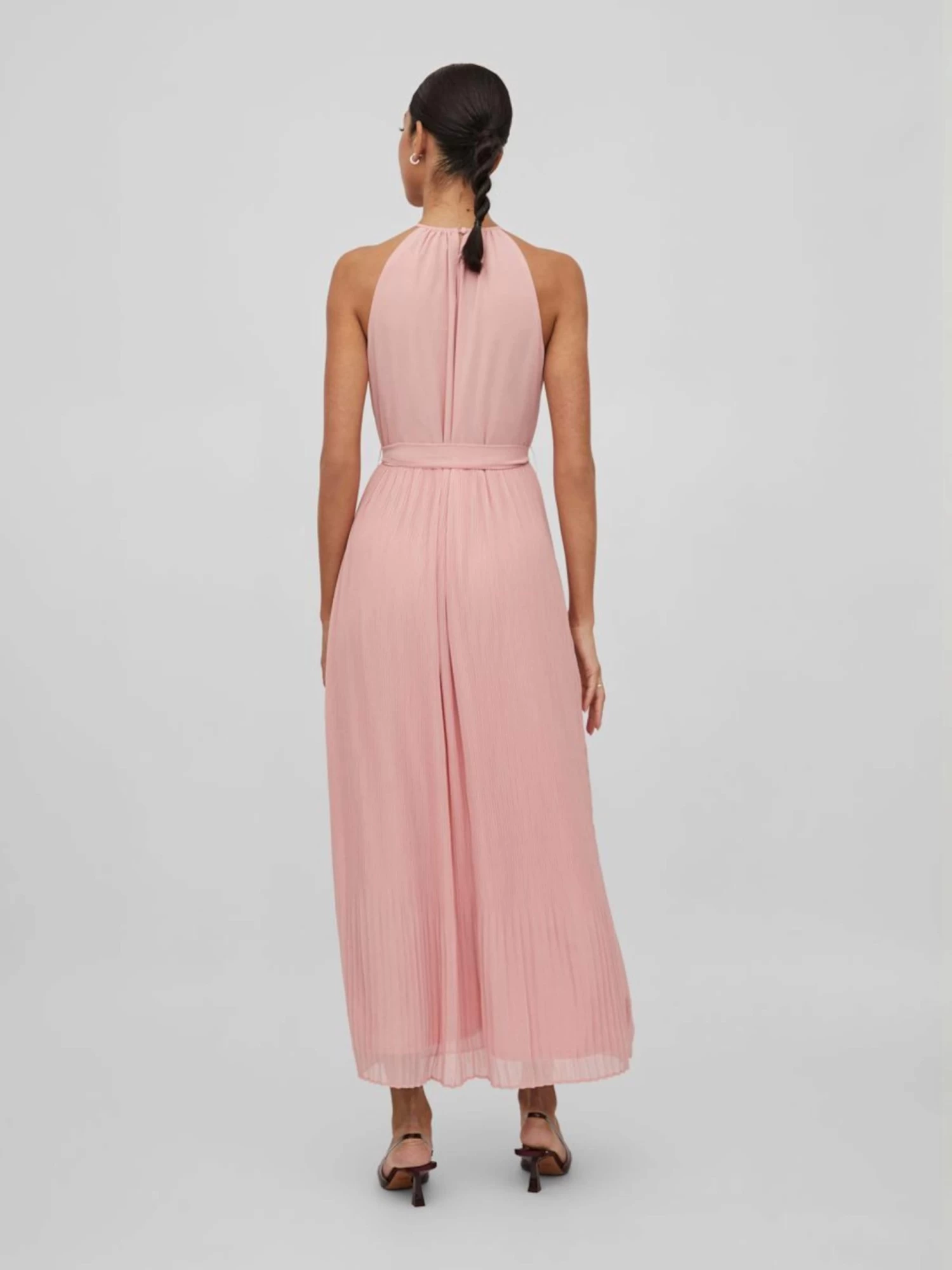 Vila Maxi Jurken Zomerjurk Dames Pink 6 Vila Maxi Jurken Zomerjurk Dames Pink - Afbeelding 4