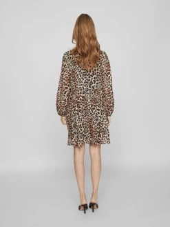 Vila Mini Jurken Jurk Josefina Dames Bruin -Vila 82f728c7dbed946ad7d537eed47d119e