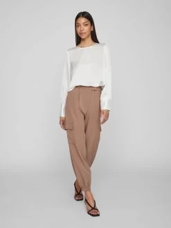 Vila Blouseshirts Blouse DEA Dames Wit -Vila 83dc6c2ed51ef8c302dee216642a2c12