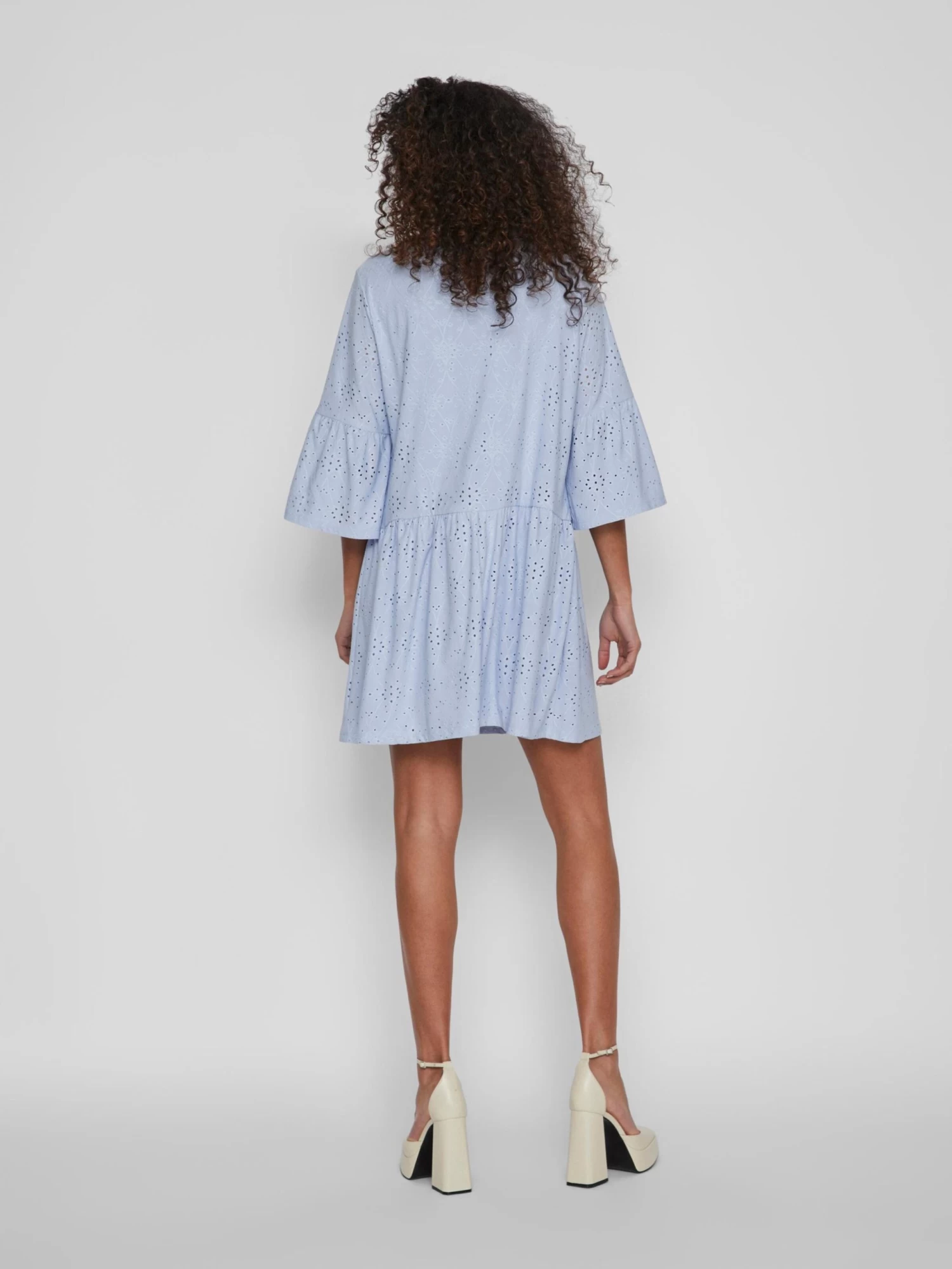 Vila Mini Jurken Jurk Kawa Dames Lichtblauw 7 Vila Mini Jurken Jurk Kawa Dames Lichtblauw - Afbeelding 5