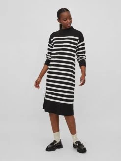 Vila Gebreide Jurken Gebreide Jurk Dames Zwart 11 Vila Gebreide Jurken Gebreide Jurk Dames Zwart -Vila 84c97fdb56fed34b1da11be872f797fc