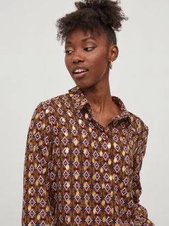 Vila Overhemden Blouse Zino Dames Bruin 14 Vila Overhemden Blouse Zino Dames Bruin -Vila 84f84a433a4a26123e24a07c2f96c0bf