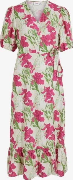 Vila Maxi Jurken Jurk Grea Dames Beige