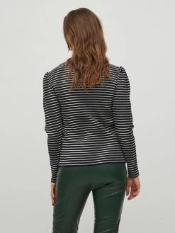 Vila Longsleeves Shirt Balu Dames Zwart -Vila 856ed88bb82080334fd76db6d35352b9