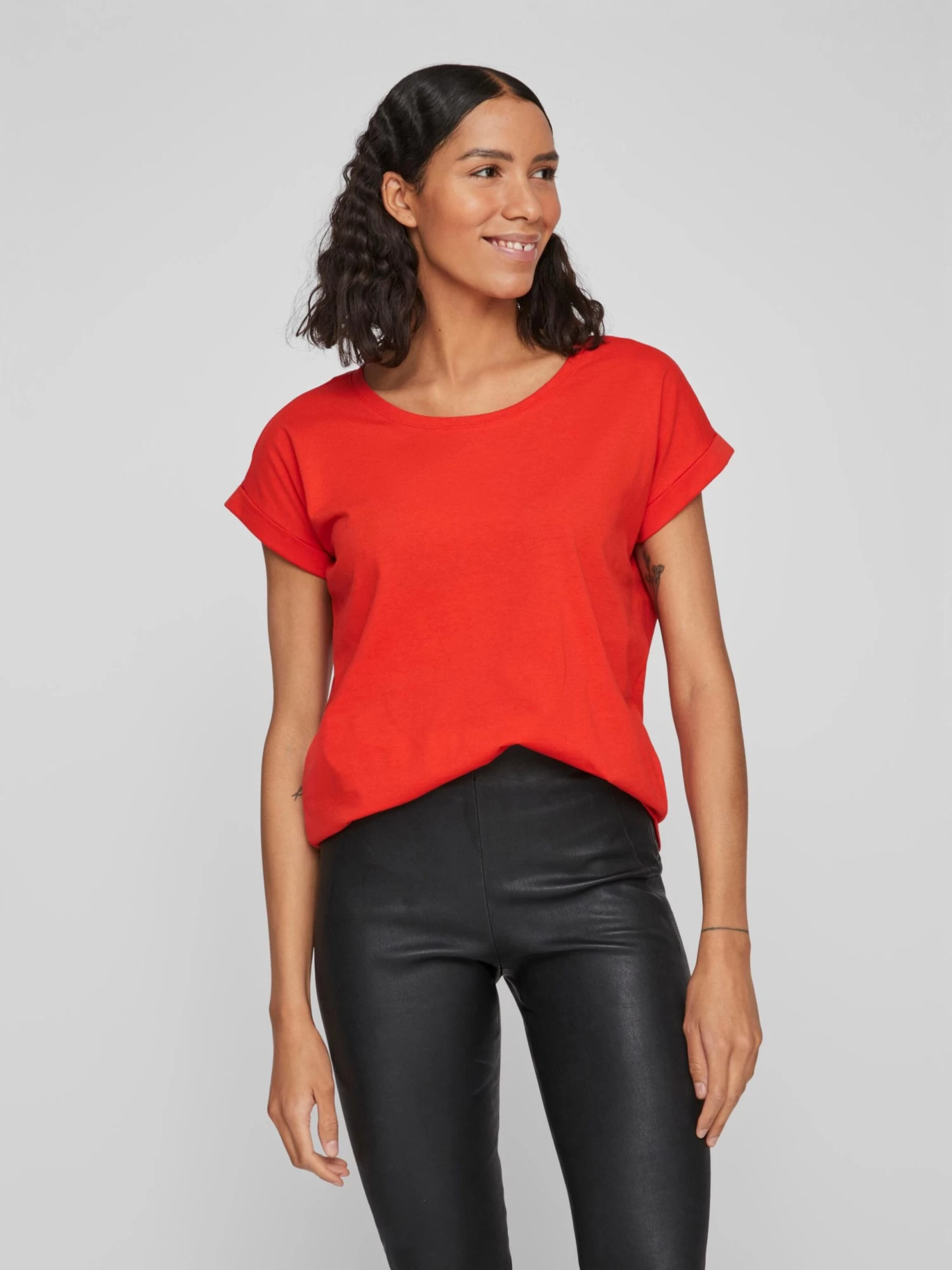 Vila T-shirts Shirt DREAMERS Dames Vuurrood 7 Vila T-shirts Shirt DREAMERS Dames Vuurrood - Afbeelding 5