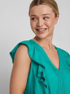 Vila T-shirts Shirt Dames Jade Groen 13 Vila T-shirts Shirt Dames Jade Groen -Vila 85d16f08deede193ef73c62ddc6568a9