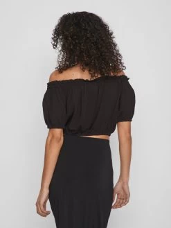 Vila Crop Tops Top Dames Zwart 12 Vila Crop Tops Top Dames Zwart -Vila 85dc06eb699957520160354be22fe305