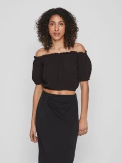 Vila Crop Tops Top Dames Zwart 11 Vila Crop Tops Top Dames Zwart -Vila 86fcaaeb8351094ba571be0e8a64a91c