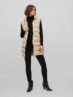Vila Bodywarmers Bodywarmer Trish Dames Beige -Vila 878d8280c78f75c61e21d4e4ed66b7e3