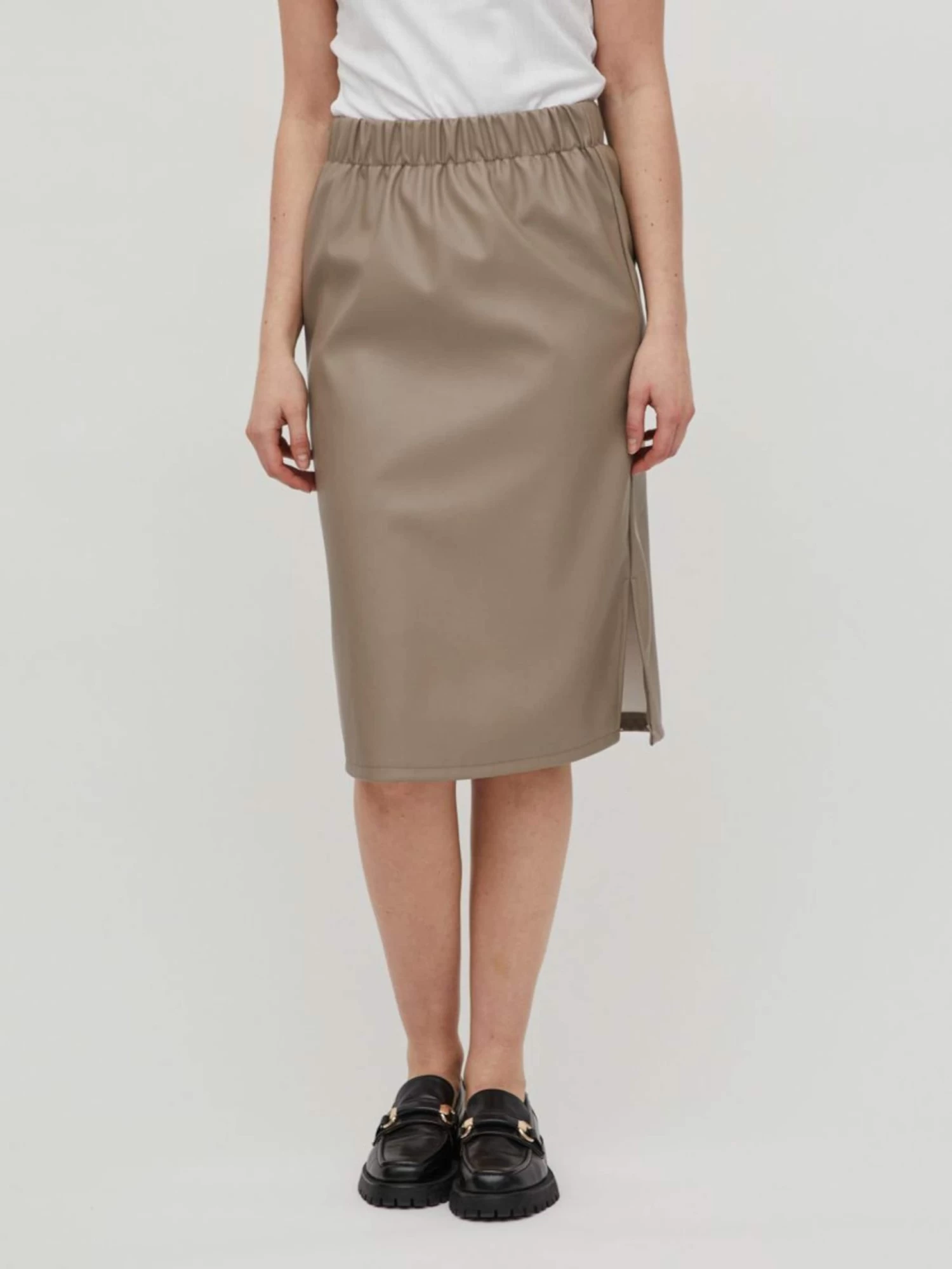 Vila Midi Rokken Rok Dames Chamois 5 Vila Midi Rokken Rok Dames Chamois - Afbeelding 3